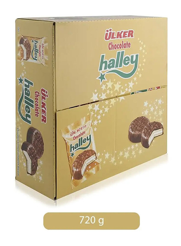 Ulker Halley Milk Chocolate Coated Sandwich Biscuits - 720g