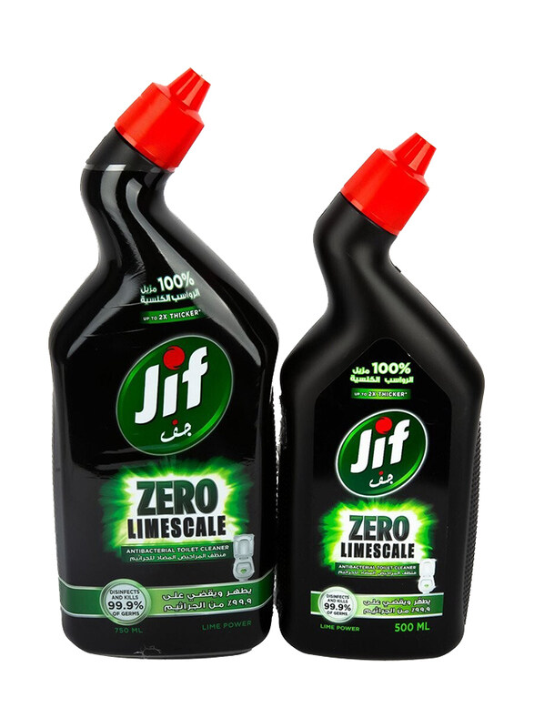 

Jif Toilet Cleaner Lime Power Hard Surface Cleaner, 550 + 750ml