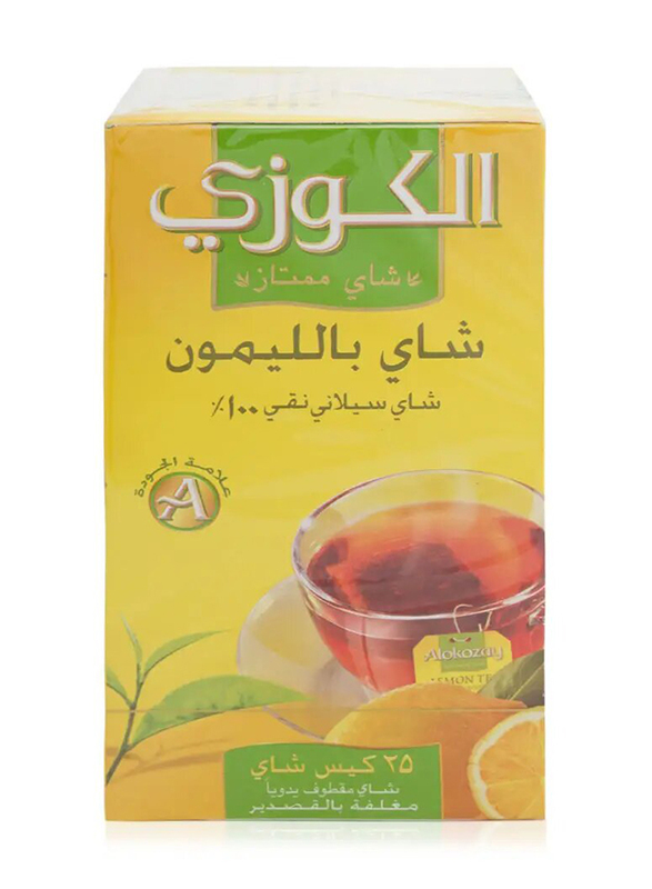 Alokozay Heat Seal Sachets Lemon Tea Bags - 25 Bags