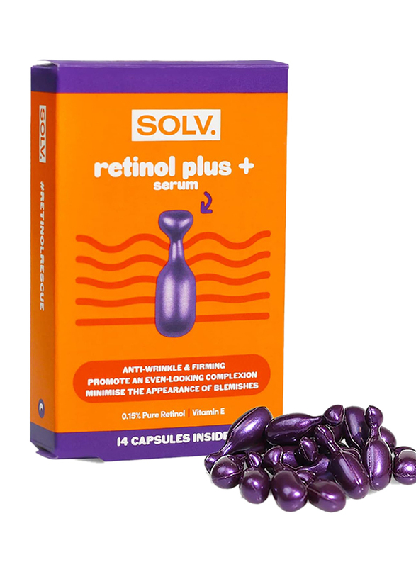 Solv. Retinol Plus + Serum Capsules, 14 Pieces