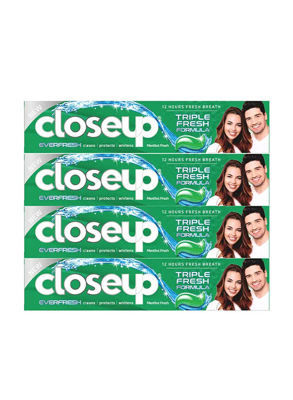 Closeup Menthol Fresh Toothpaste - 4 x 75ml