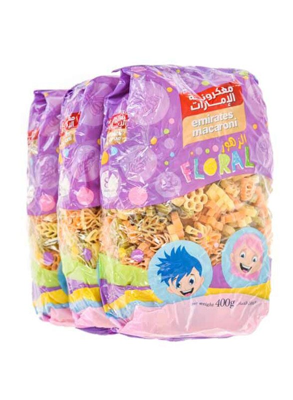 

Emirates Flower Tri Color Pasta, 3x400g