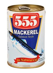 555 Mackerel Salmon Style in Natural Oil, 425g