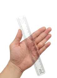 Doms 20cm M-Tech Slim Ruler, Clear