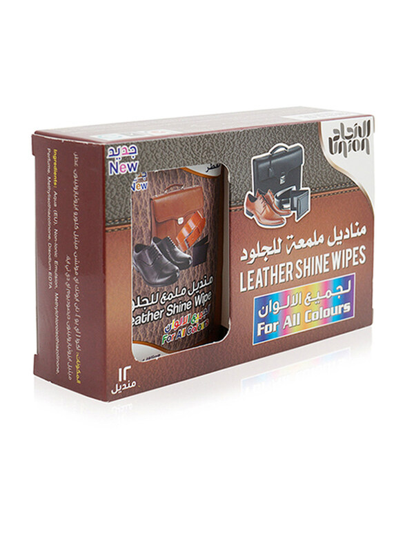

Union Leather Shine Wipes, 12 Sheets
