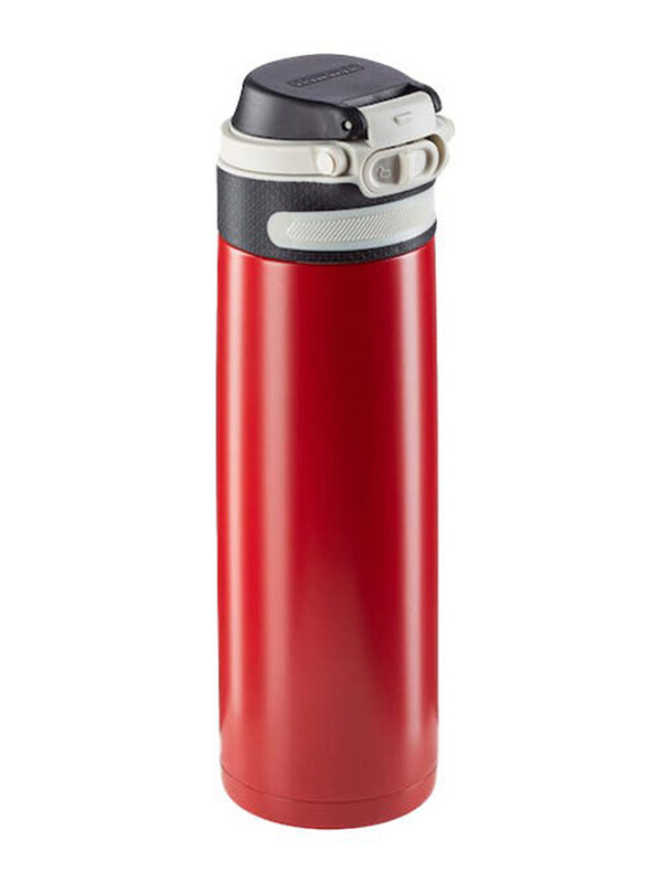 

Leifheit 600ml Insulation Flip Mug, 3273, Red