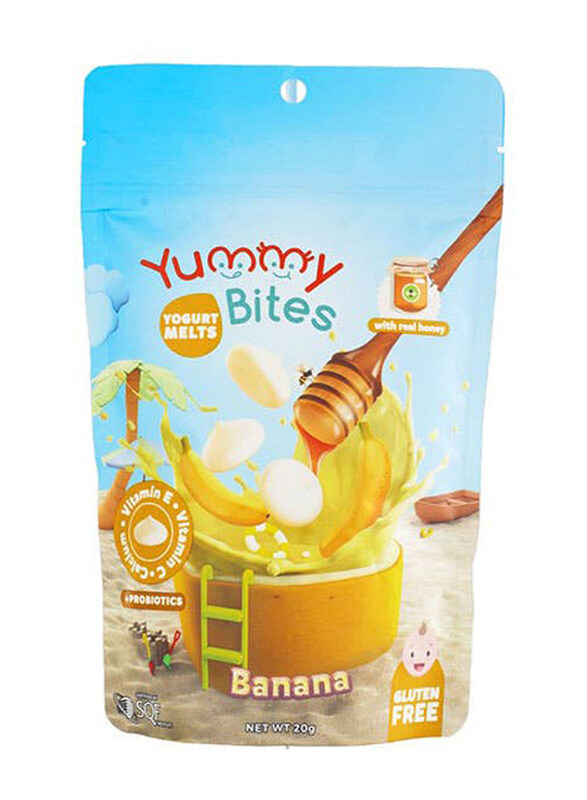 

Yummy Bites Yogurt Melts Banana Honey Flavour, 20g