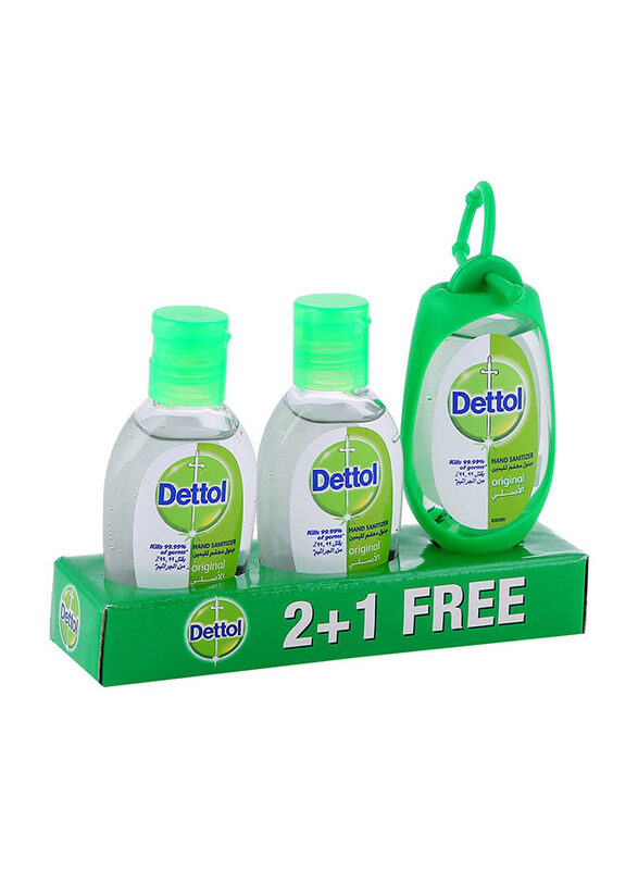 

Dettol Hand Sanitizer with Bag Tag - 3 x 50ml