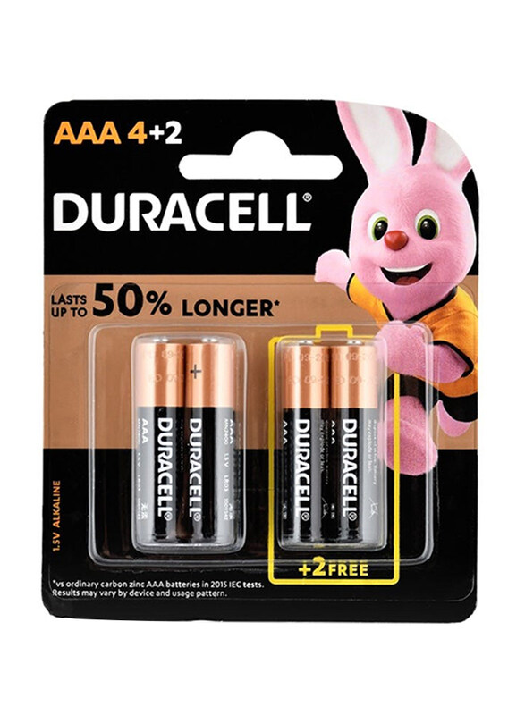 

Duracell AAA 4+2 Batteries - 6 Pieces