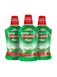Colgate Plax Fresh Tea Mouthwash, 500ml, 3 Piece