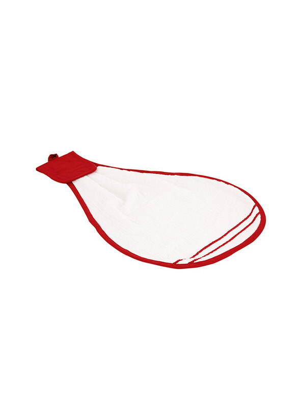 

Union Cotton Terry Hanger Towel, Red/White