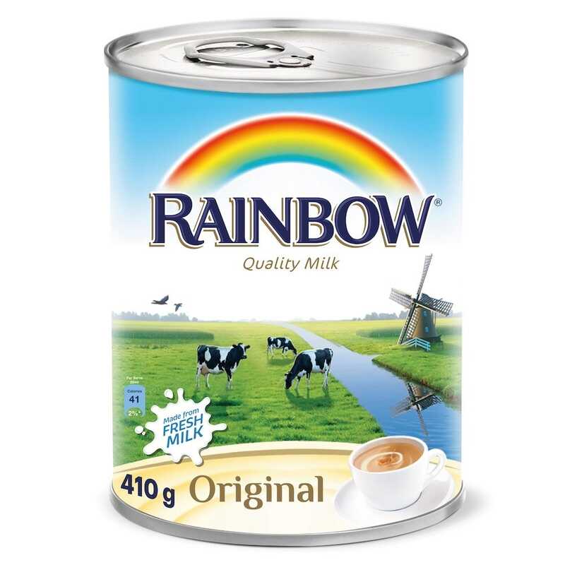 Rainbow Evaporated Milk, 410g