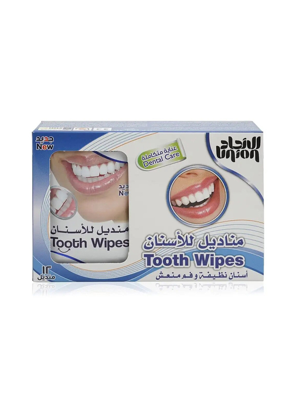 Union Tooth Wipes - 12 Pieces