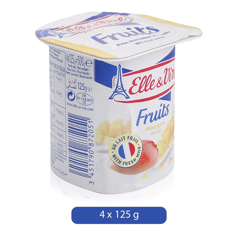 Elle & Vire Mango Flavor Yogurt, 125 g