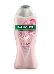 Palmolive Shower Gel, Spa Therapy, Natural Clay Rejuvenation Rose Shower Gel, 100% Natural Rose & Olive Oils, Natural Milk Extract - 500ml
