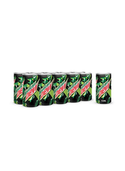 Mountain Dew, Carbonated Soft Drink, Mini Cans - 10 x 155ml