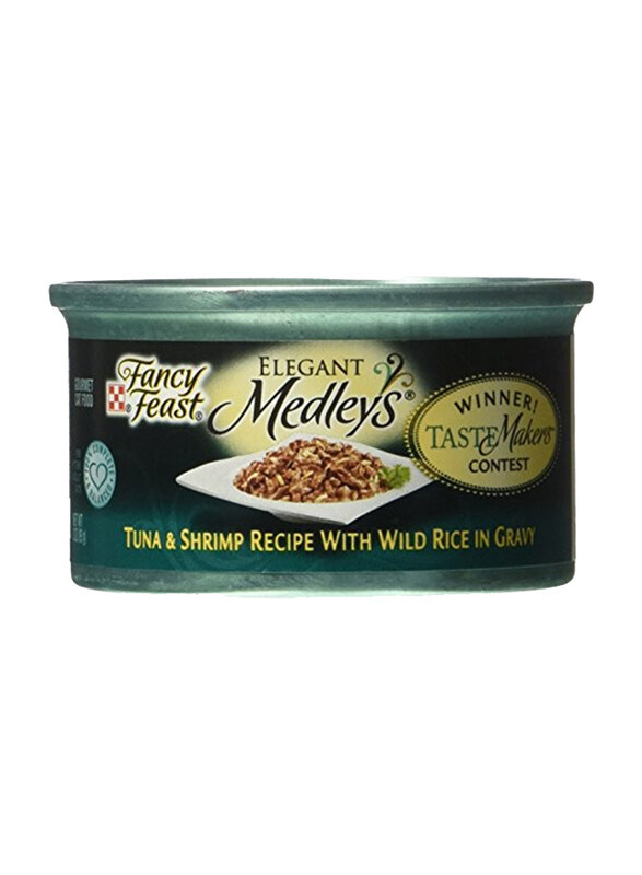 

Fancy Feast Elegant Medley with Tuna and Shrimp Wet Cat Food, 85 grams