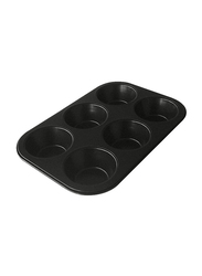 6 Piece Muffin Mold, 2TF-BMM06, Black