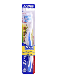 Trisa Focus Toothbrush, White/Blue, Soft