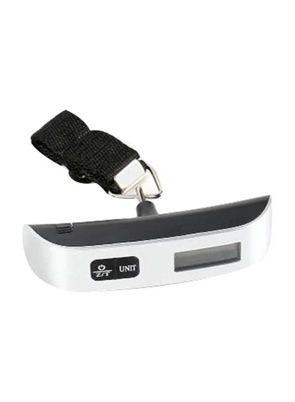 Portable Weight Checker Hanging Scale, B006101, Off White/Black