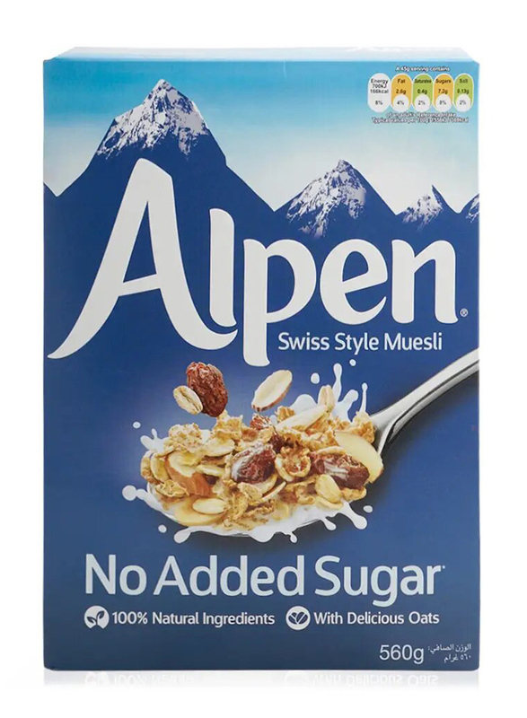 Alpen No Added Sugar Swiss Style Muesli - 560 g