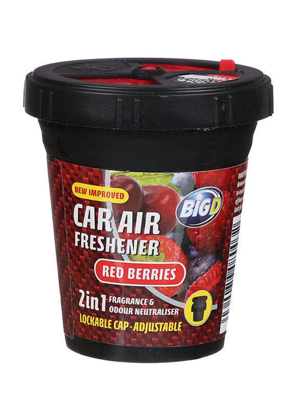 

Big D 130gm Red Berries Car Air Freshener, Red