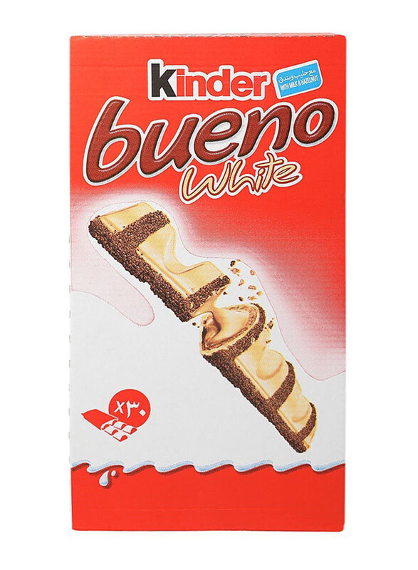 

Kinder Bueno White Chocolate Bar, 30 Pieces