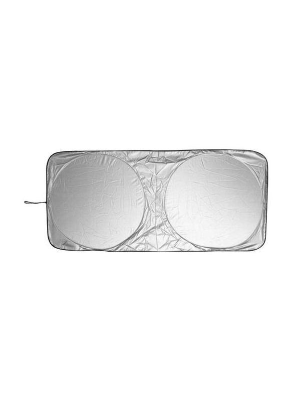 

Generic Spring Collapsible Sunshade, 150 x 70cm, Silver