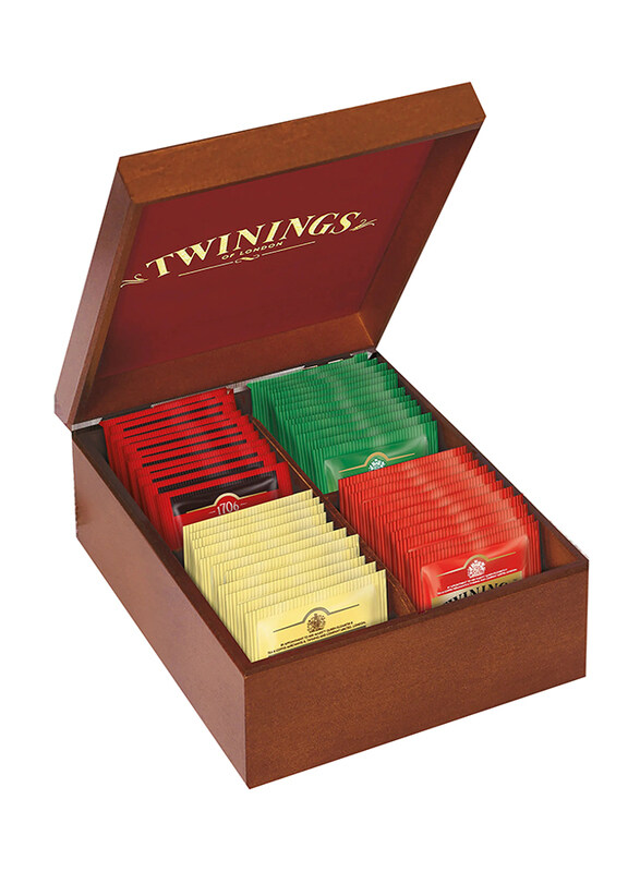 

Twinings 4 Compartment Wooden Box, 40 Tea Bags