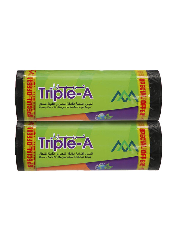 

Triple A Garbage Bag Roll, 2 x 20 Pieces