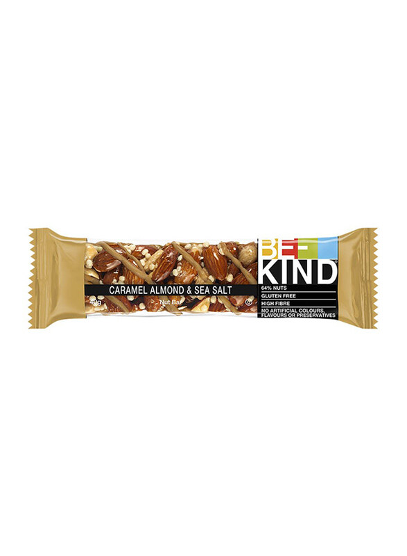 

Be-Kind Plus Gluten Free Caramel Almond & Sea Salt Chocolate, 40g
