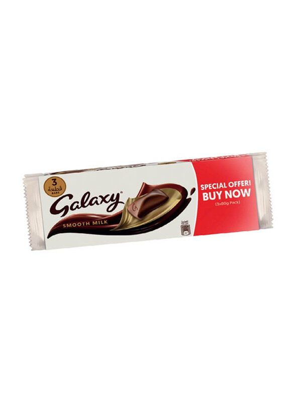 

Galaxy Milk Chocolate - 3 x 80g