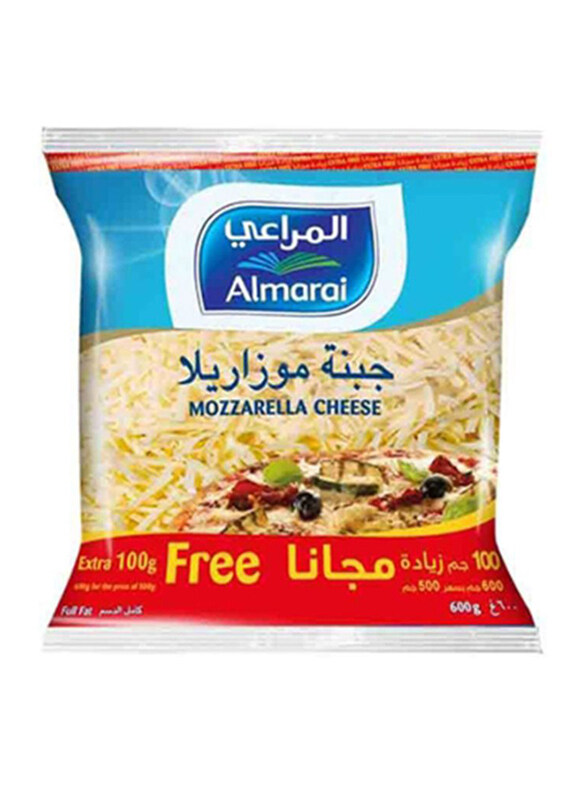 

Al Marai Almarai Full Fat Shredded Mozzarella Cheese, 600g