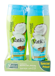 Vatika Coconut & Costor Shampoo, 2 x 400 ml