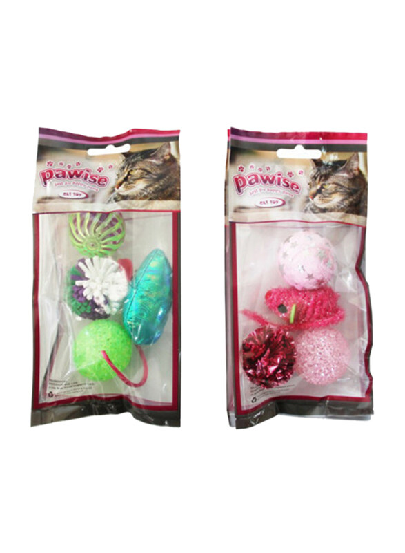 

Pawise 4pk Cat Toy, 2 Pieces, Assorted