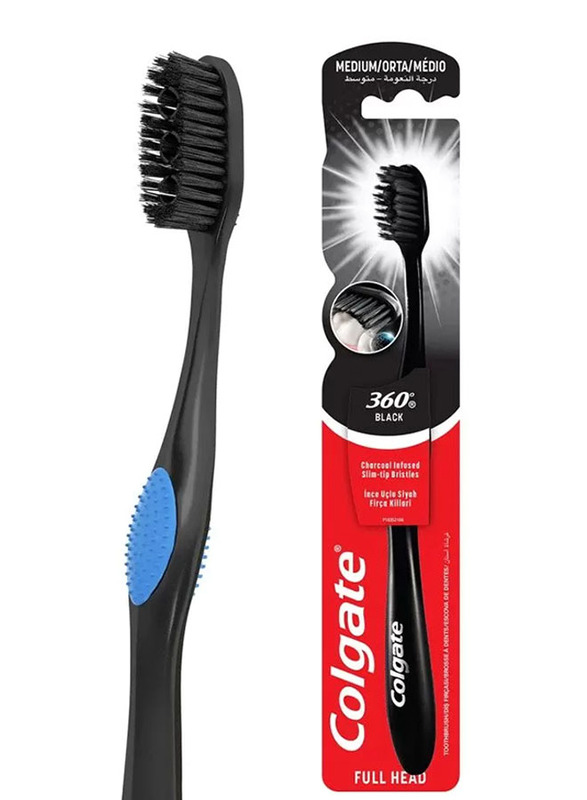 Colgate 360 Charcoal Toothbrush, Medium