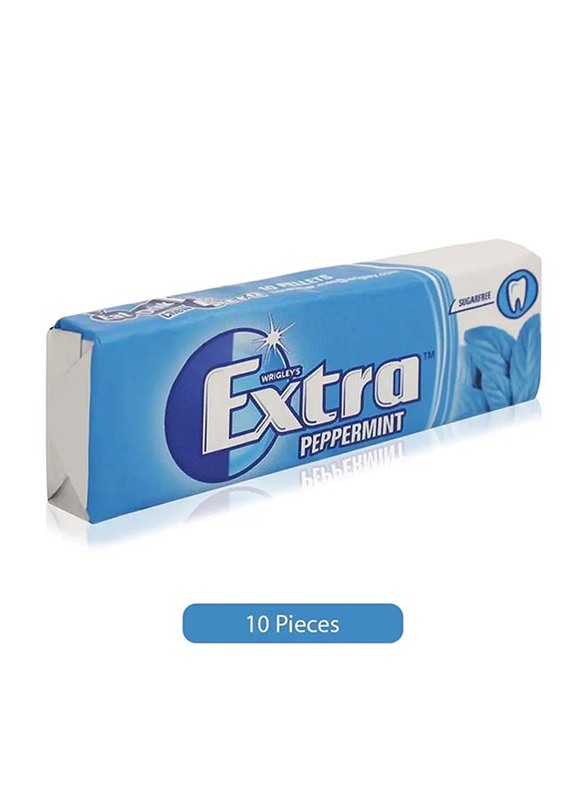 Wrigley's Extra Gum Peppermint Chewing Gum - 10 x 14 g