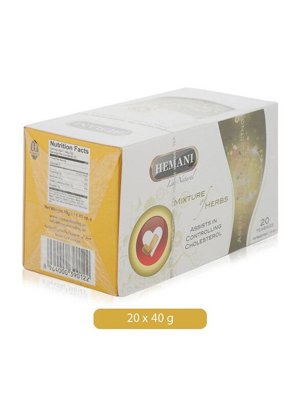 

Hemani Mixture of Herbs Herbal Tea for Controlling Cholesterol - 40g