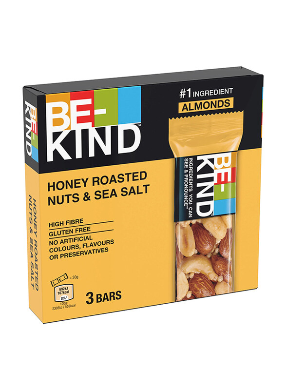 

Be Kind Honey Roasted Nuts & Sea Salt Bar, 3 Piece x 30g