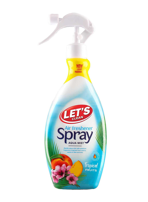 Let's Clean Aqua Mist Spray Tropical Fruit Air Freshener, 450ml