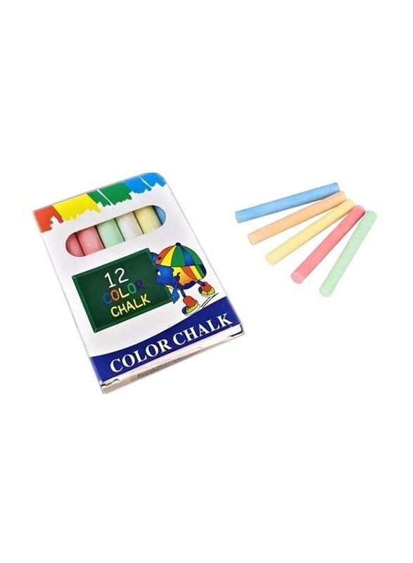 

Maxwell 12-Piece Colored School Chalk Set, Multicolour