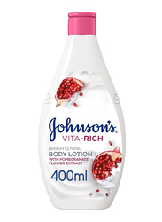 Johnson's Vita-Rich Brightening Body Lotion with Pomegranate Flower Extract, 400ml