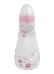 Pur Twist Gripper Bpa Free Nipple Bottle, 250ml, Pink/Clear