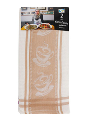 Leen Cotton Kitchen Towels, 2 Pieces, Multicolour