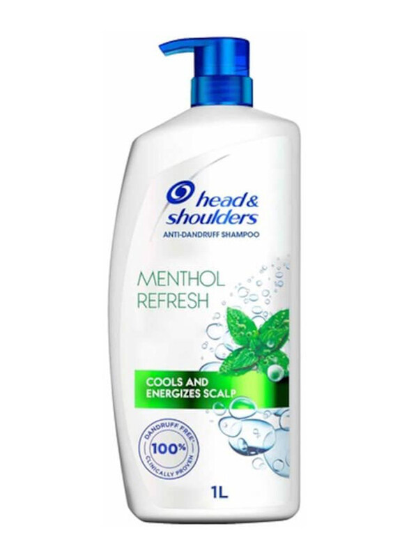 

Head & Shoulders Menthol Refresh Anti-Dandruff Shampoo for All Hair Types, 1 Litre