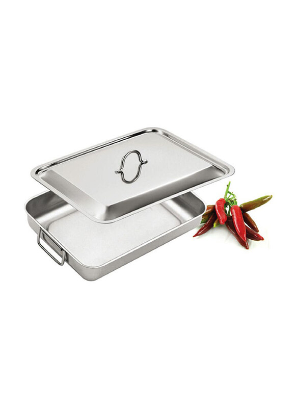 

Inoxriv Oven Pan wit Lid, 35 x 27cm, 181203, Silver