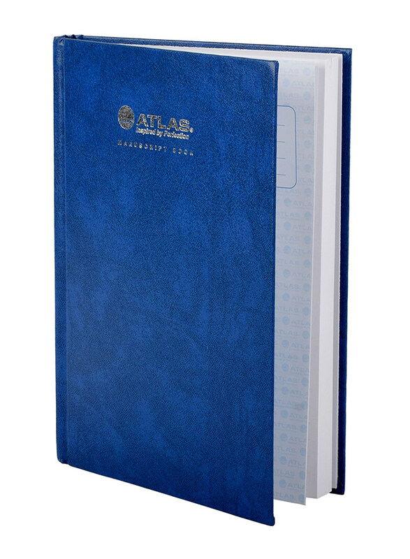 

Atlas Manuscript Note Book 3QR, 70 GSM, A5, Blue