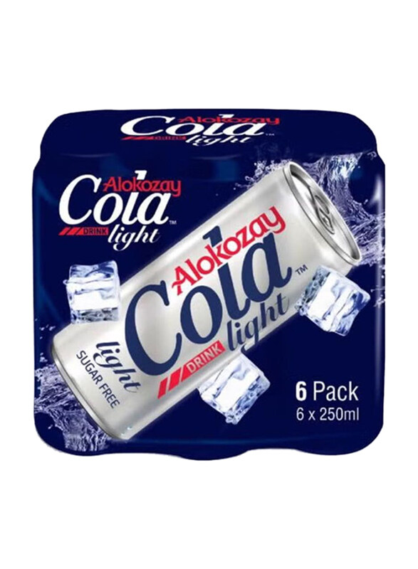 

Alokozay Cola Light Soft Drink Sugar Free, 6 x 250ml