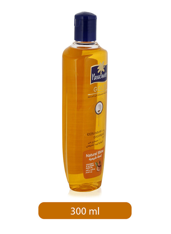 

Parachute Gold Natural Shine Coconut & Almond Hair Oil for All Hair Types, 300ml