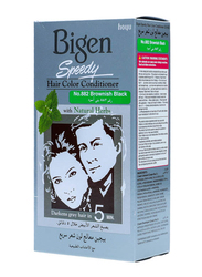 Bigen Speedy Hair Color Conditioner with Natural Herbs, No.882 Brownish Black, 80gm